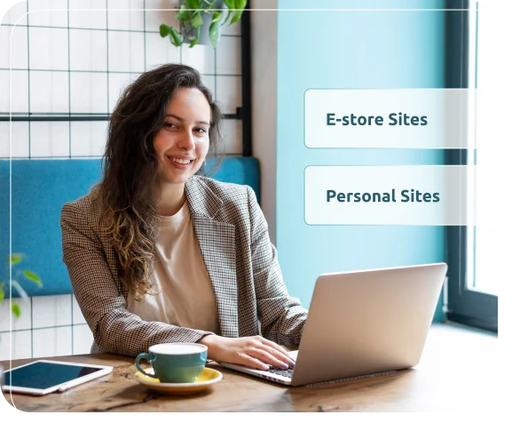 Ideal para sites pessoais